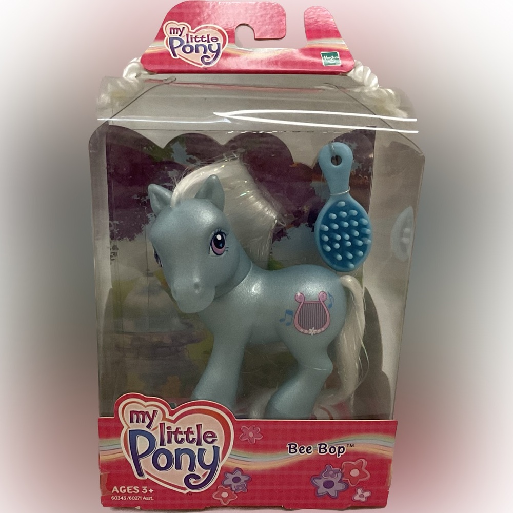 My Little Pony c2003 Bee-Bop New in Box Blue Music Lyre NIB - Picture 1 of 9